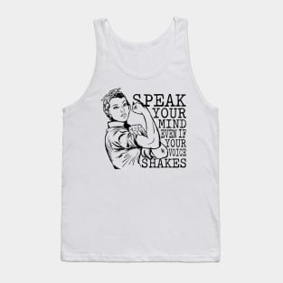 'Speak Your Mind' Women's Achievement Shirt Tank Top